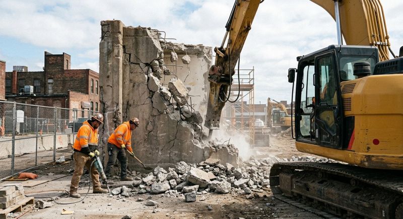 Concrete Wall Demolition in Sacramento, CA
