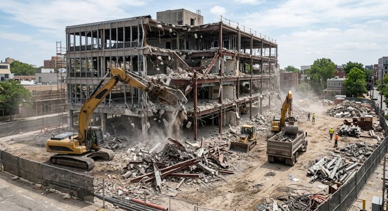 Commercial Site Demolition in Katy, TX