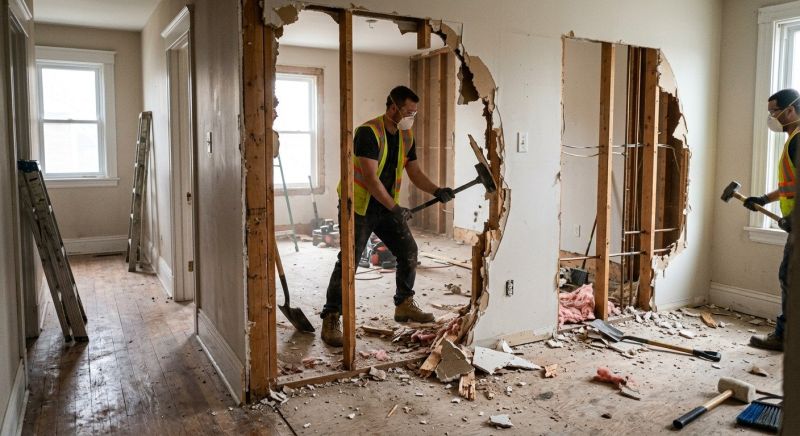 Kitchen Wall Demolition in Frederick, MD
