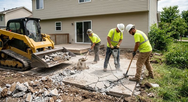 Walkway Demolition in Bergen County, NJ